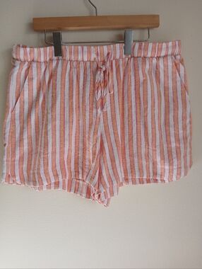 University Thread Linen Blend Shorts Size XL
